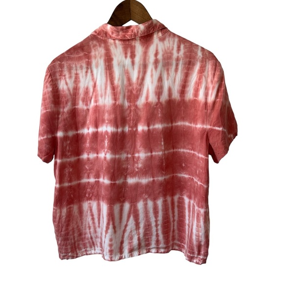 Cloth & Stone X Anthropologie Tie Dye Button Front T-Shirt - Picture 4 of 8